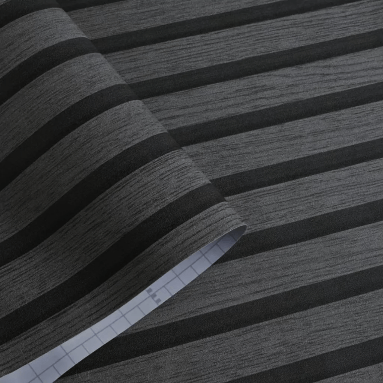 HomyDecor 3D Spilepanel i Mørk Grå Trelook kontaktplast - Homy