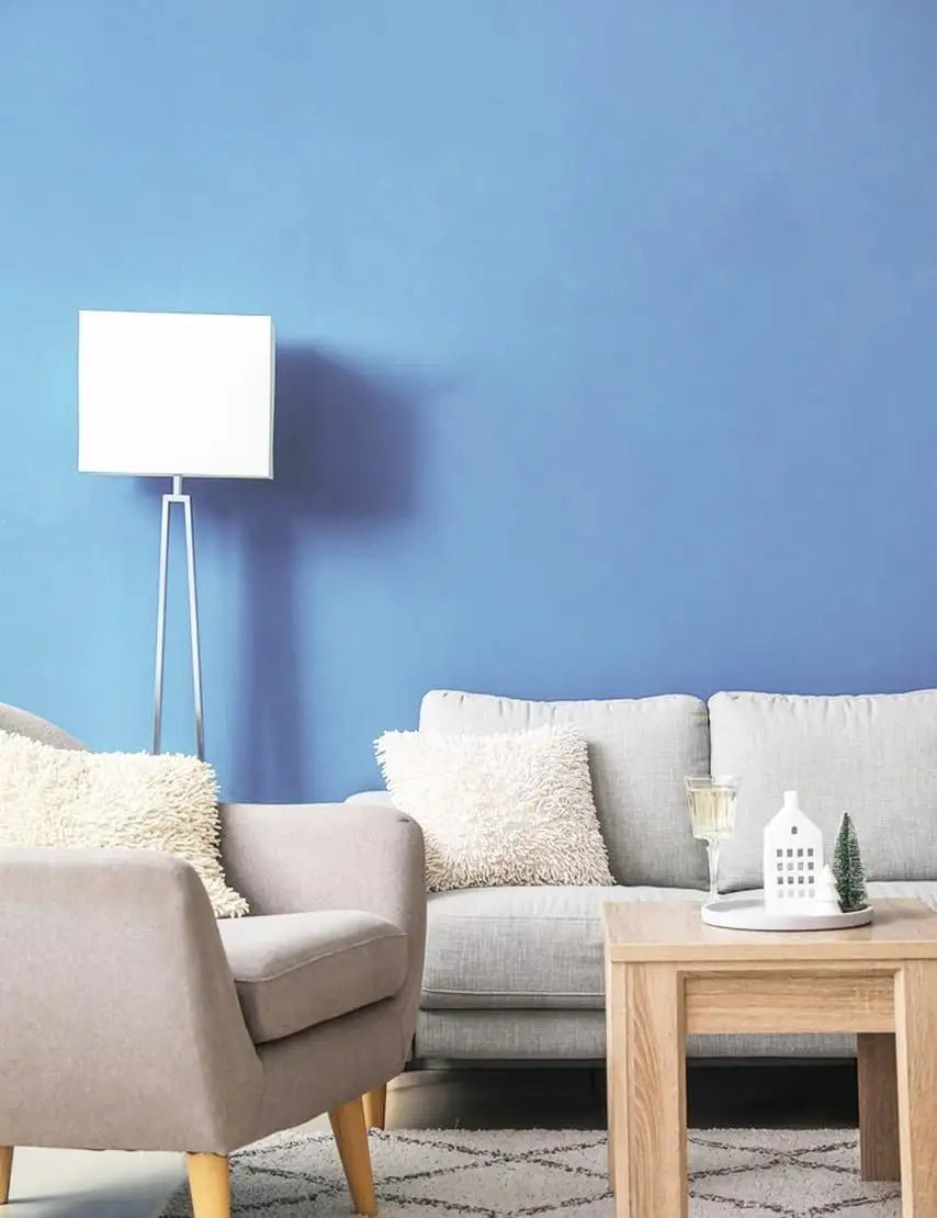 HomyDecor Ensfarget Blå kontaktplast - Homy