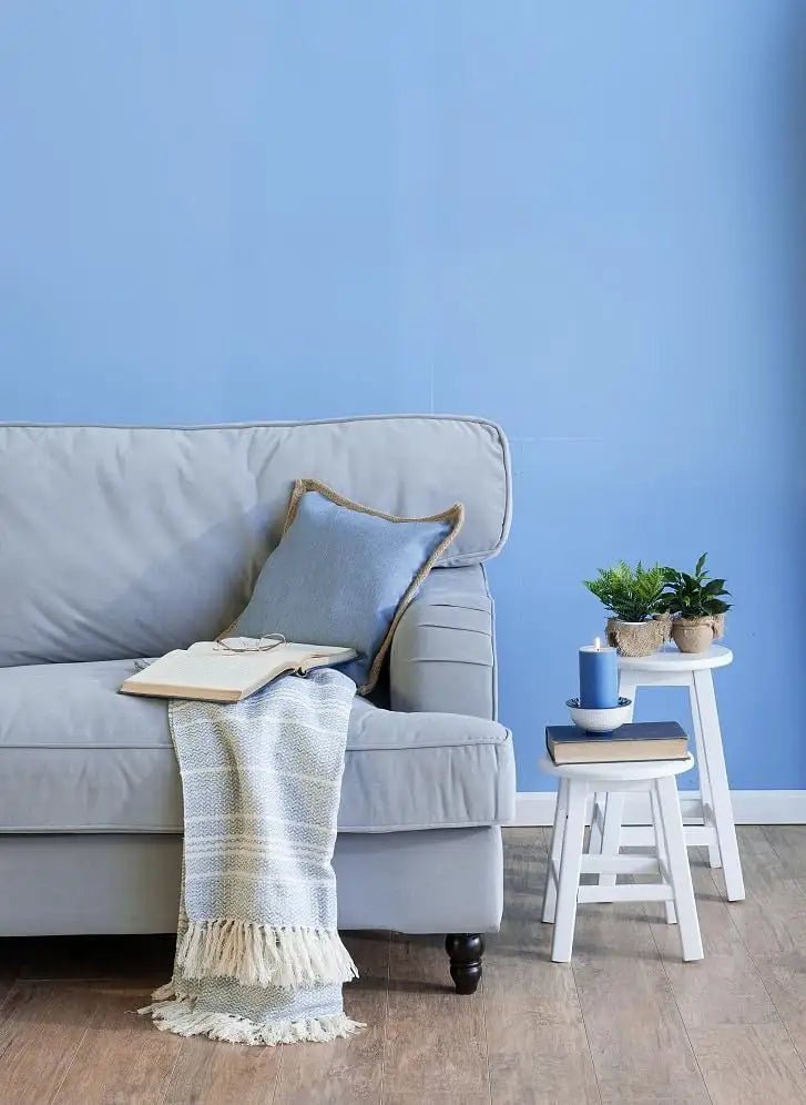 HomyDecor Ensfarget Blå kontaktplast - Homy