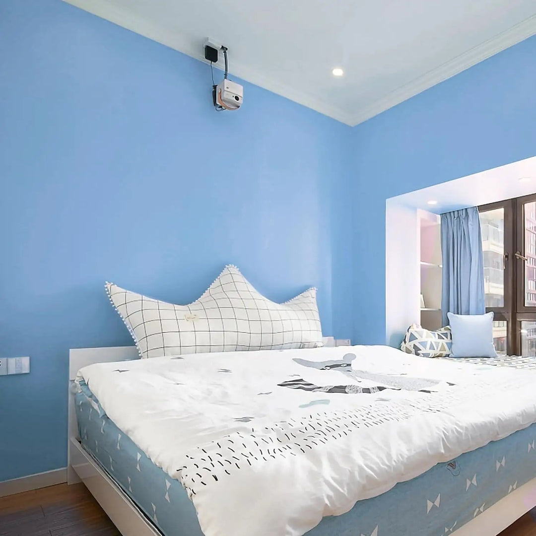 HomyDecor Ensfarget Blå kontaktplast - Homy