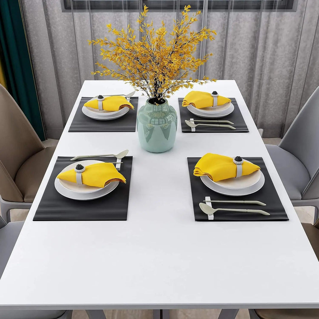 HomyDecor Ensfarget Hvit kontaktplast - Homy