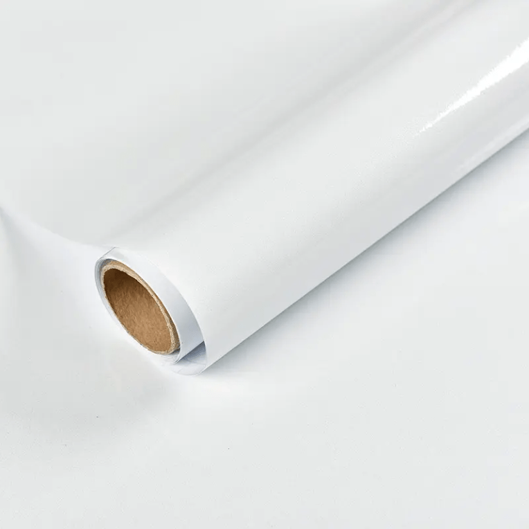 HomyDecor Hvit Glitter Høyglans kontaktplast - Homy