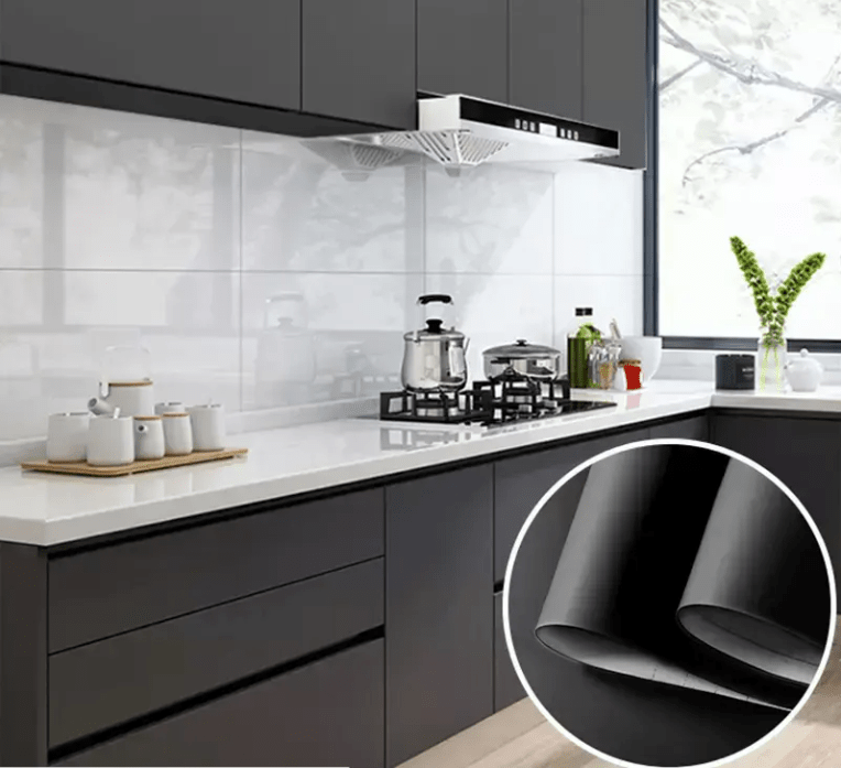 HomyDecor Mørk Grå Matt Silkemyk kontaktplast - Homy