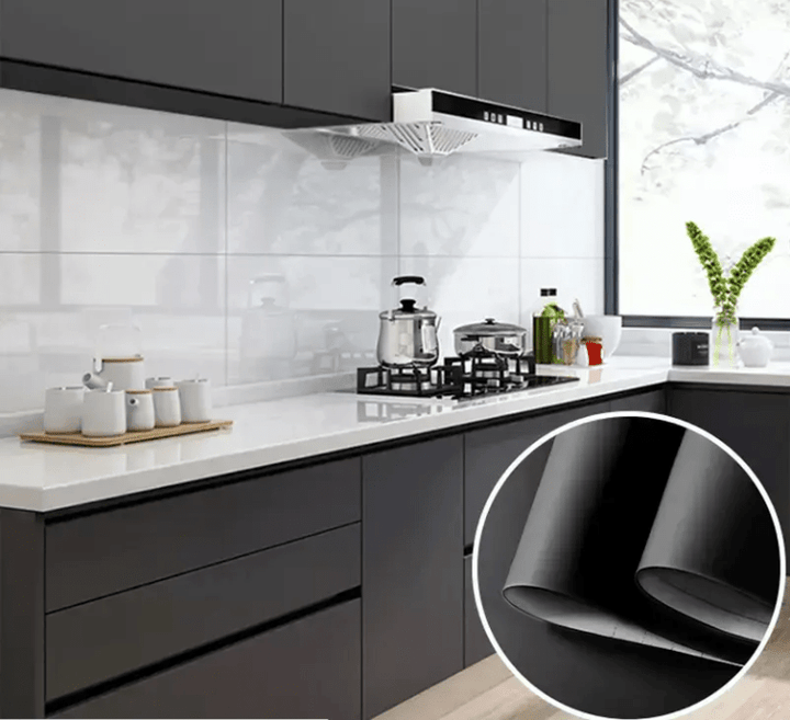 HomyDecor Mørk Grå Matt Silkemyk kontaktplast - Homy