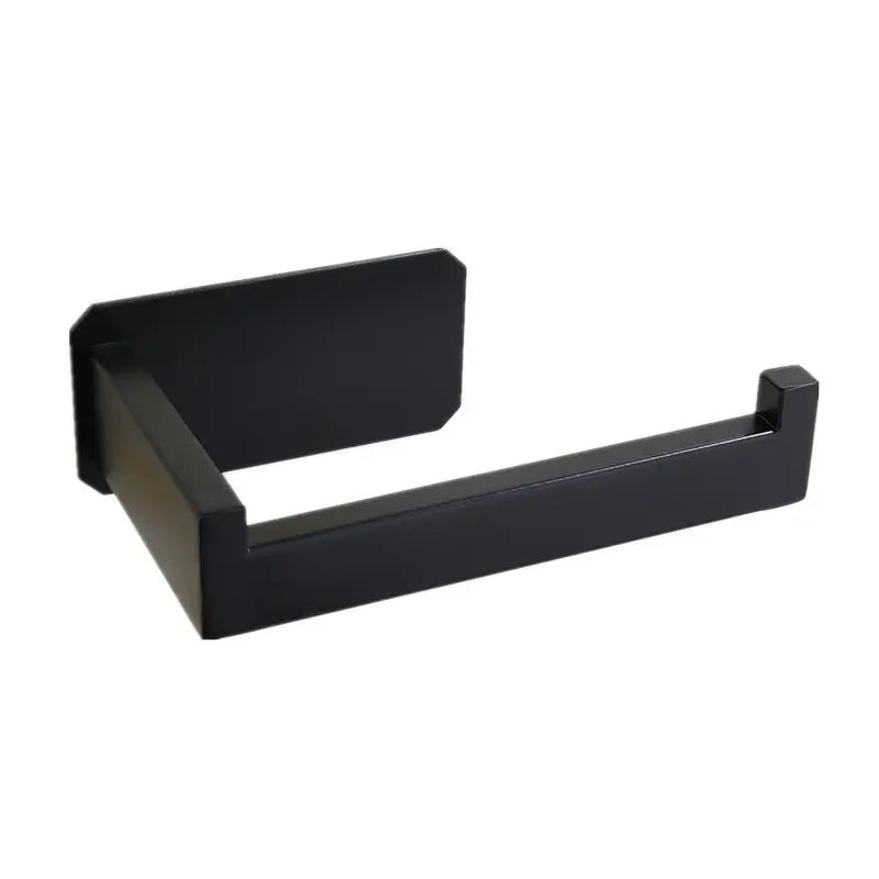HomyDesign Elegant Selvklebende Toalettpapirholder i Sort Matt - Homy
