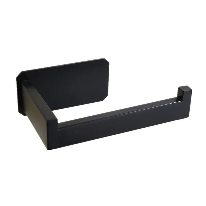 HomyDesign Elegant Selvklebende Toalettpapirholder i Sort Matt - Homy