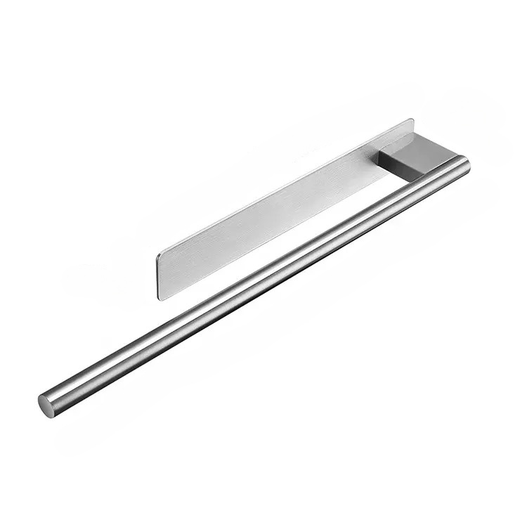 HomyDesign Selvklebende Håndklestang i Børstet Stål – 39 cm - Homy