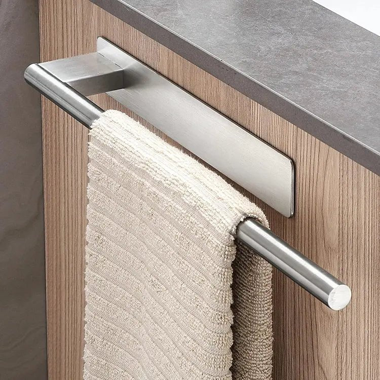 HomyDesign Selvklebende Håndklestang i Børstet Stål – 39 cm - Homy