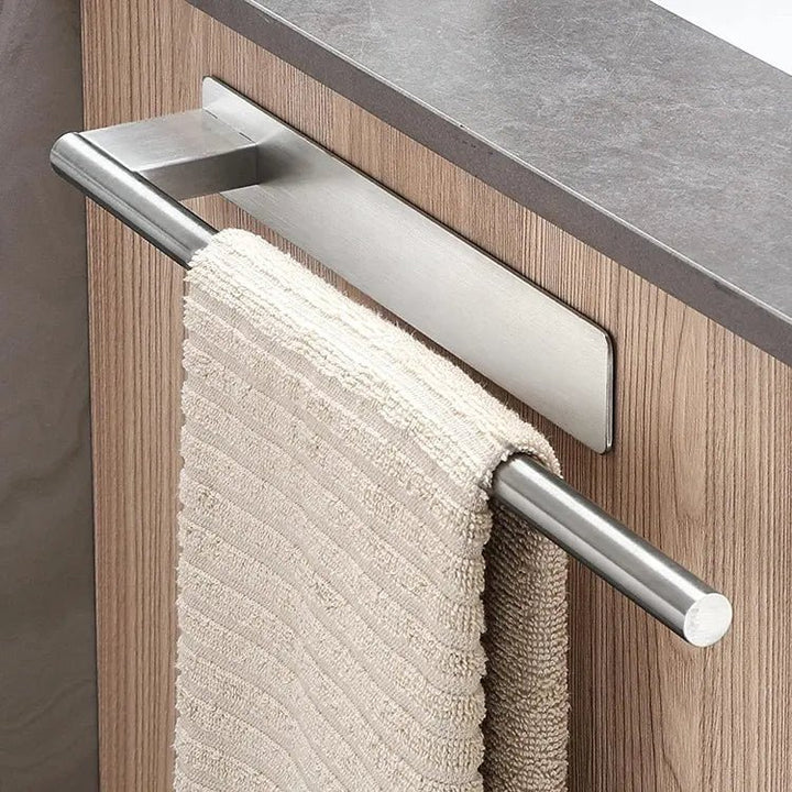 HomyDesign Selvklebende Håndklestang i Børstet Stål – 39 cm - Homy