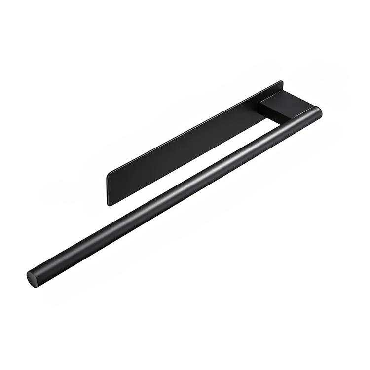 HomyDesign Selvklebende Håndklestang i Matt Sort – 39 cm - Homy