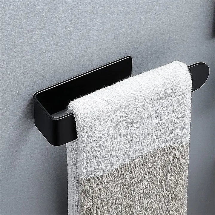 HomyDesign Selvklebende Håndklestang i Sort - 24cm - Homy