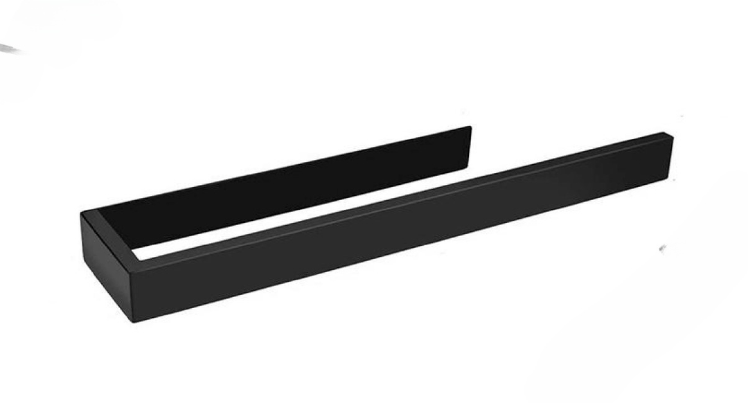 HomyDesign Selvklebende Håndklestang i Sort – 39 cm - Homy