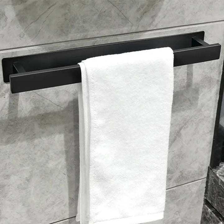 HomyDesign Selvklebende Håndklestang i Sort – 40 cm - Homy