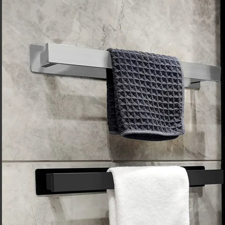 HomyDesign Selvklebende Håndklestang i Sort – 40 cm - Homy