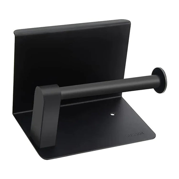 HomyDesign Selvklebende Toalettpapirholder med Mobilholder i Sort Matt - Homy
