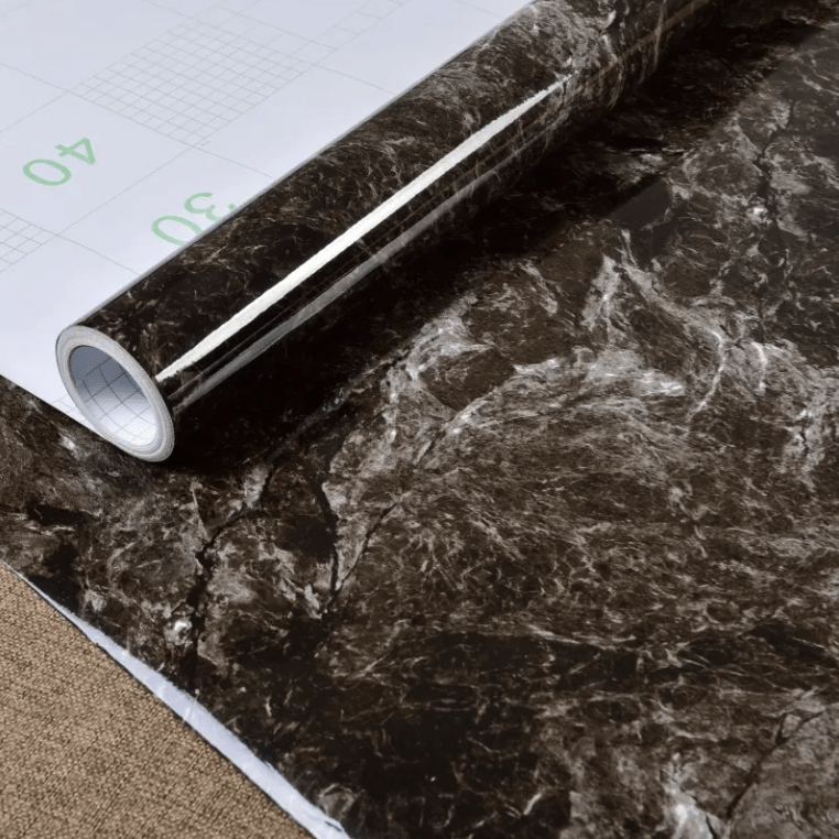 Vareprøve Marmor Dypgrå kontaktplast - Homy