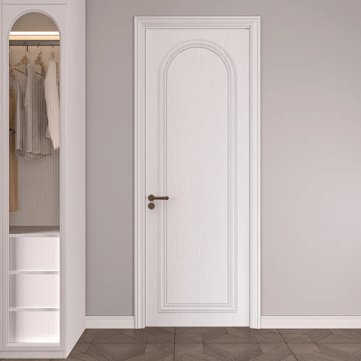 Vareprøve Silkeblank Hvit Trestruktur kontaktplast - Homy