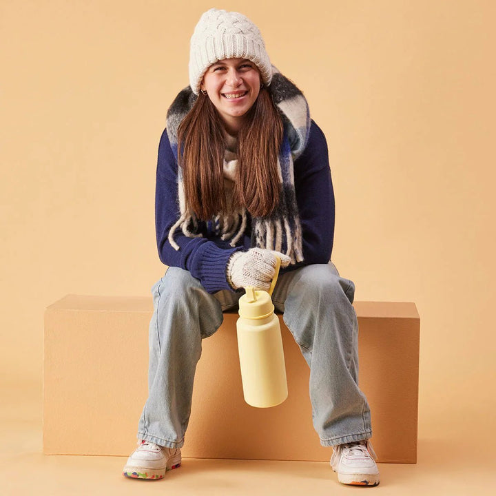 b.box Isolert Drikkeflaske med Flip - Lokk 1L - Gul - Homy