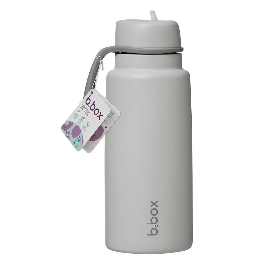 b.box Isolert Drikkeflaske med Flip - Lokk 1L - Shadow Grey - Homy