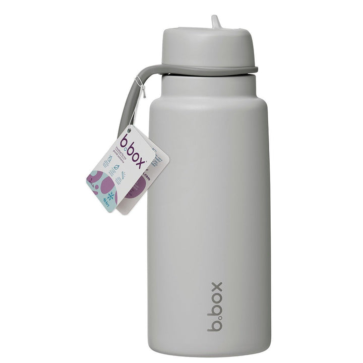 b.box Isolert Drikkeflaske med Flip - Lokk 1L - Shadow Grey - Homy