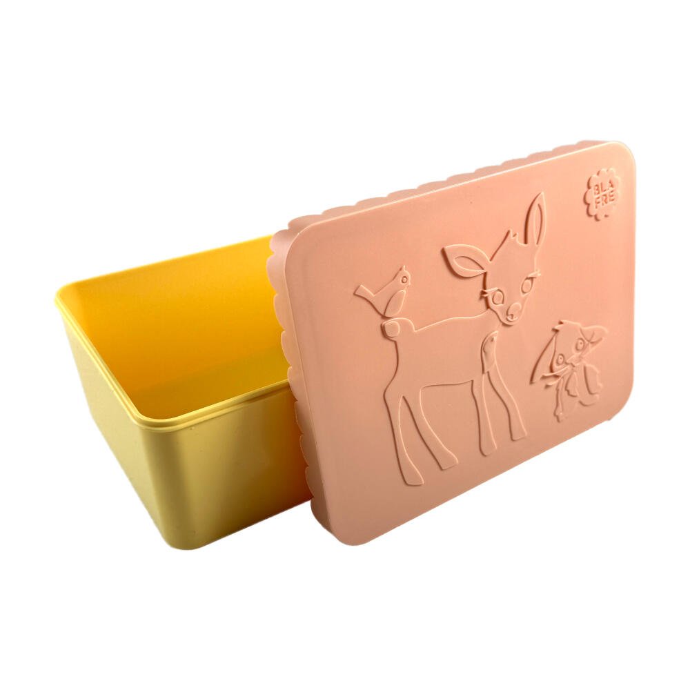 Blafre matboks i plast ett rom - Rådyr Fersken/Gul - Homy