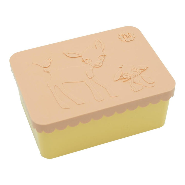 Blafre matboks i plast ett rom - Rådyr Fersken/Gul - Homy