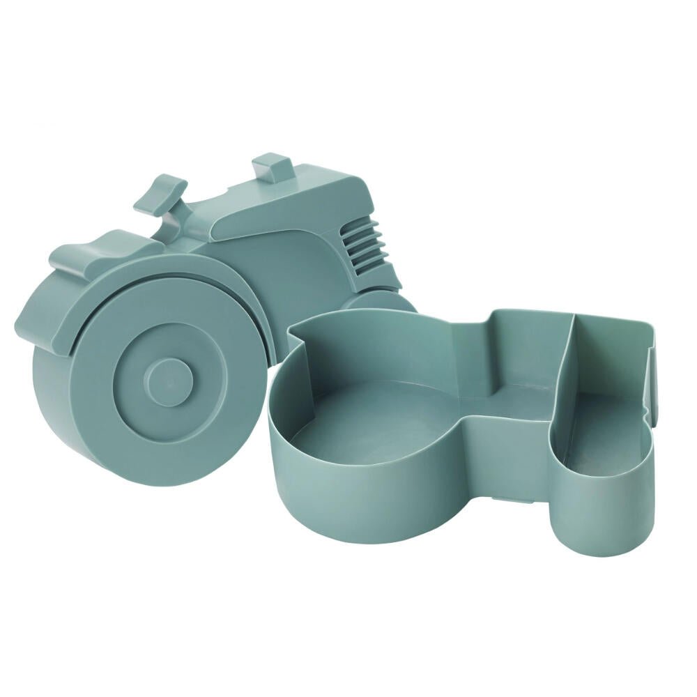 Blafre matboks i plast, to - roms - Traktor Blågrønn - Homy