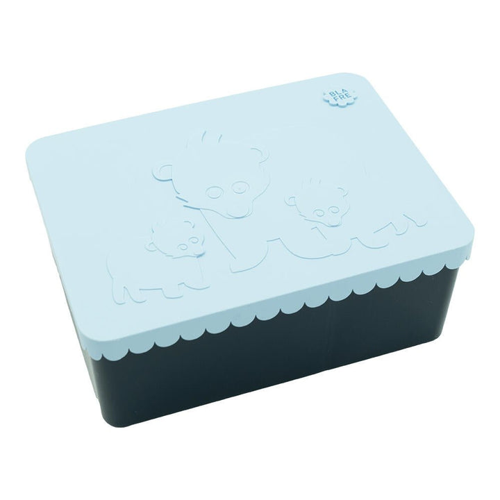 Blafre matboks i plast treroms - Bjørn Himmelblå/Marineblå - Homy