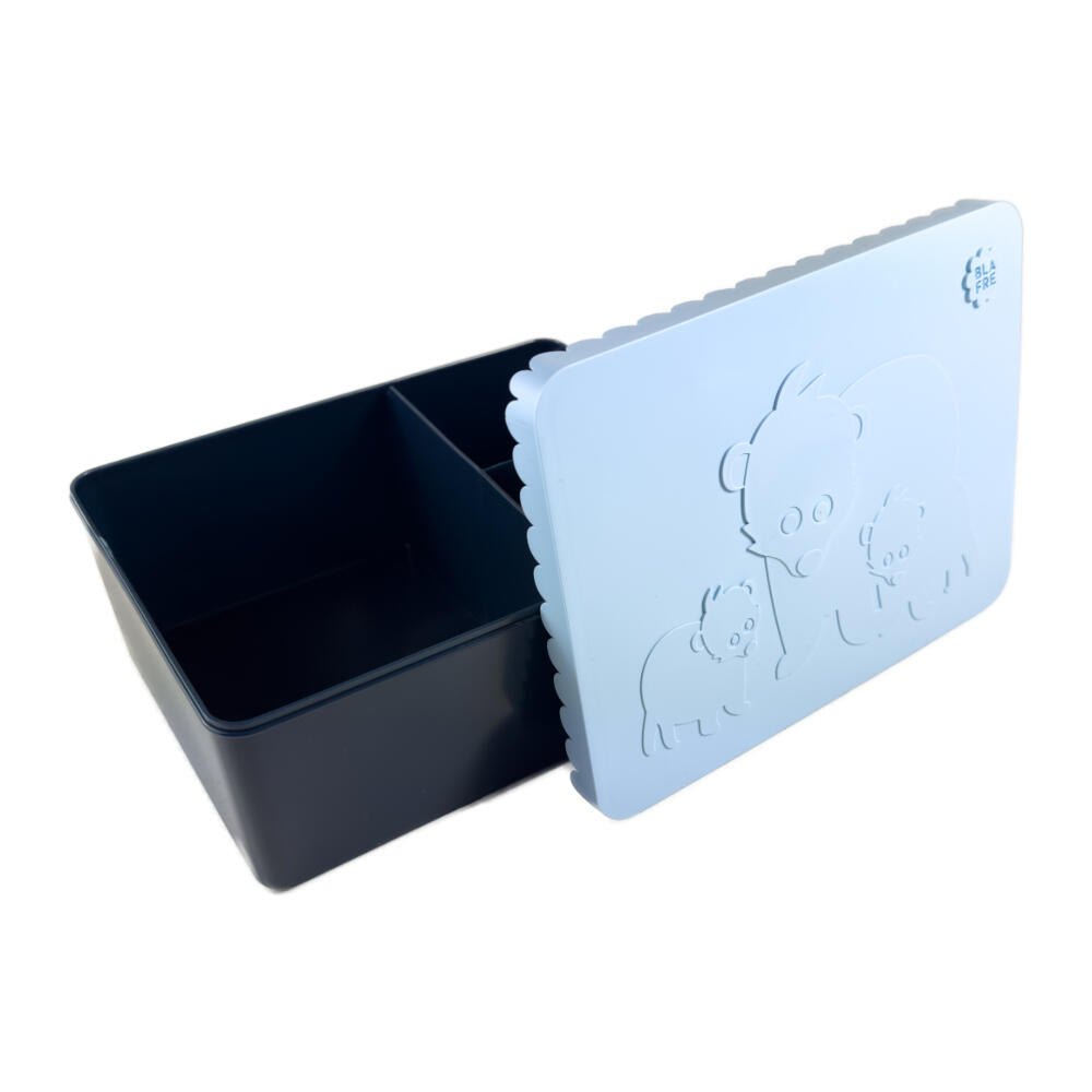 Blafre matboks i plast treroms - Bjørn Himmelblå/Marineblå - Homy