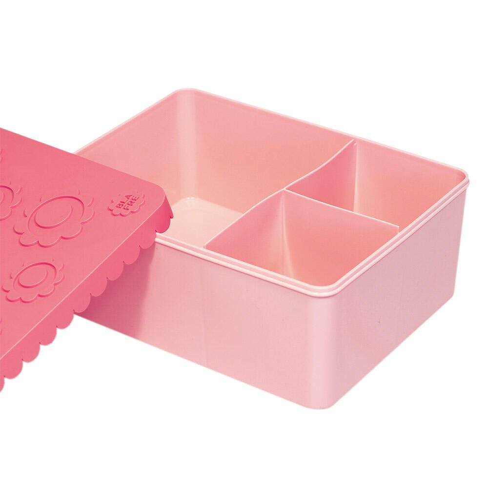 Blafre matboks i plast treroms - Blomst Rosa - Homy