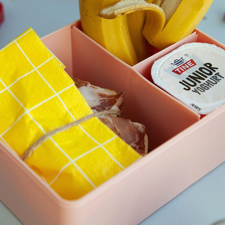 Blafre matboks i plast treroms - Blomst Rosa - Homy