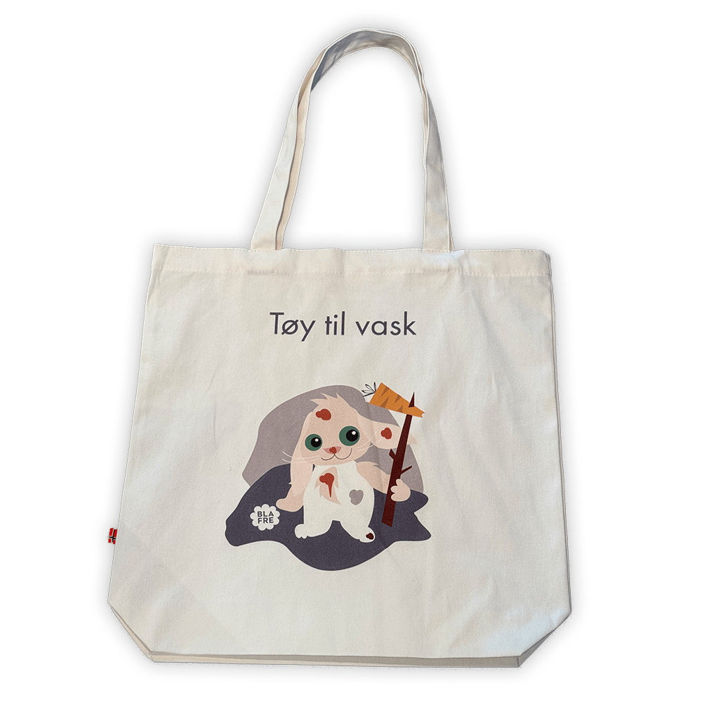 Blafre nett i bomull med trykk - Tøy til vask - Homy