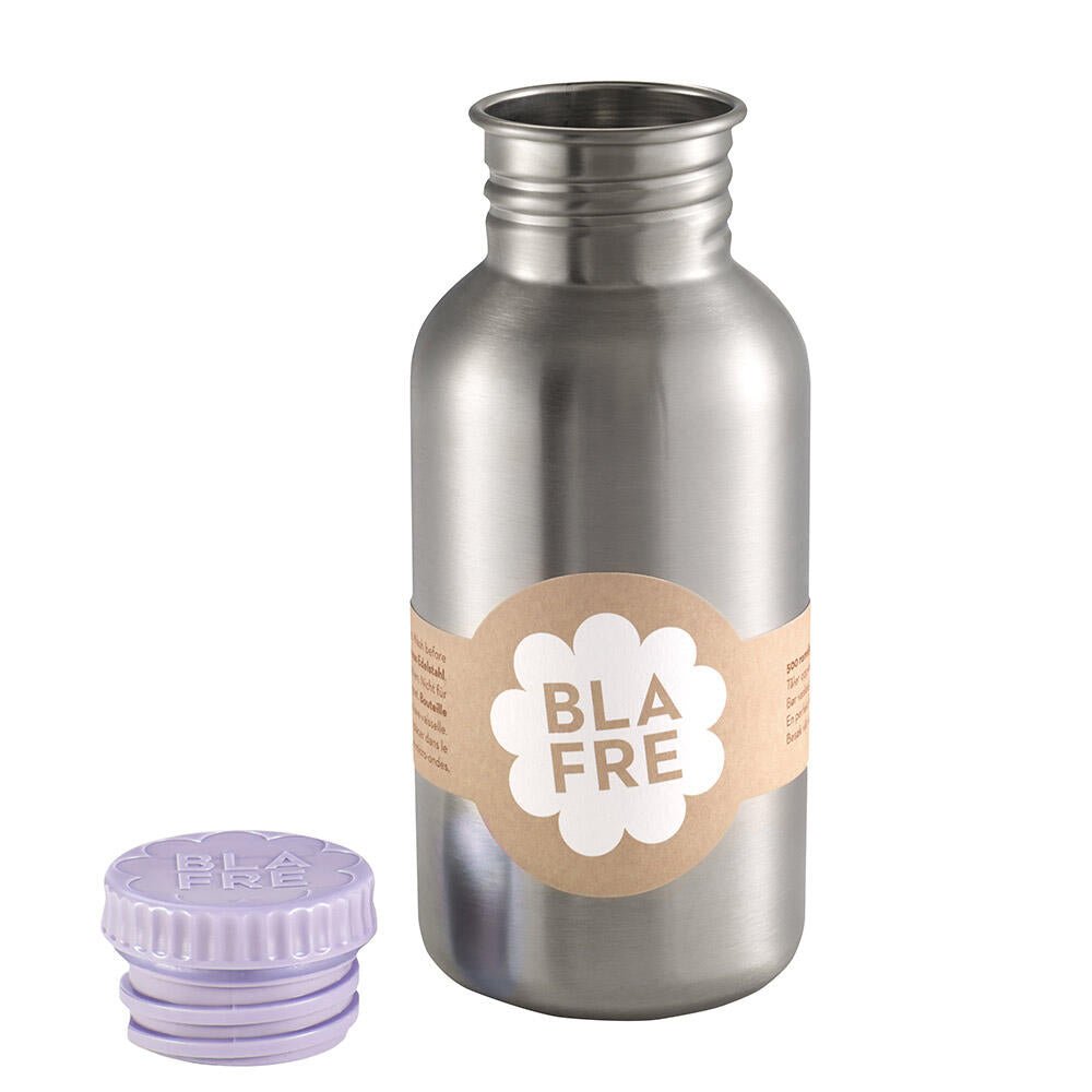 Blafre stålflaske 500ml - Lys lilla - Homy