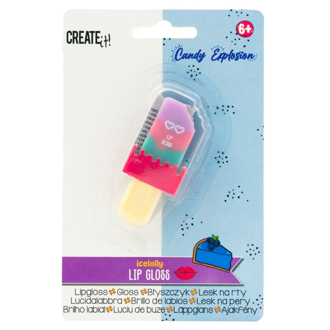 Create It! Lipgloss Ice Cream - Blå og rosa duftglans - Homy