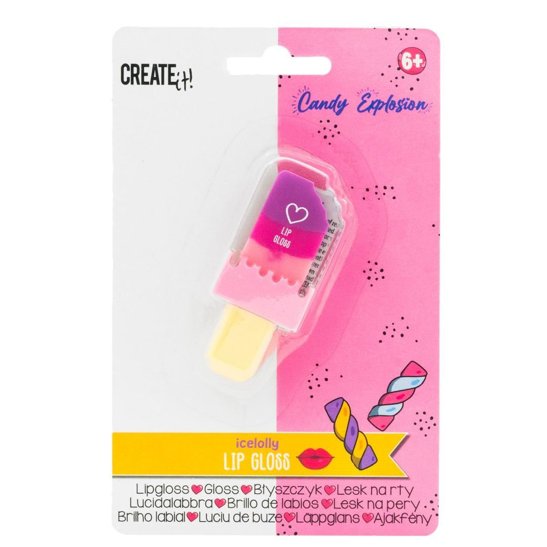 Create It! Lipgloss Ice Cream - Rosa duftglans - Homy