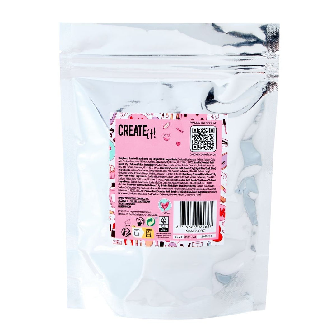 Create It! Mini Hjerteformede Badebomber - 7 stk Poptastic - Homy