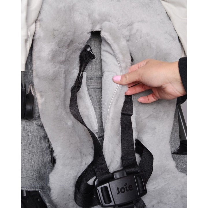 Easygrow Lammeskinn Inlay til barnevogn - Grey - Homy