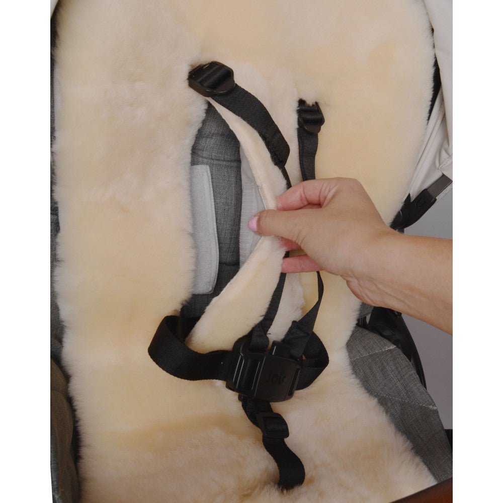 Easygrow Lammeskinn Inlay til barnevogn - Off - White - Homy