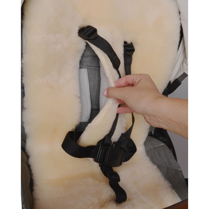 Easygrow Lammeskinn Inlay til barnevogn - Off - White - Homy