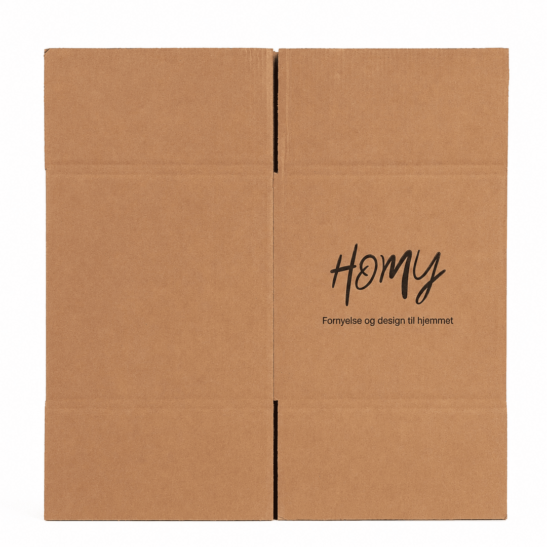 Homy Ekstra Kraftig Frakteske 35,5 × 35,5 × 17,5 cm – 5-lags dobbel bølgepapp - Homy