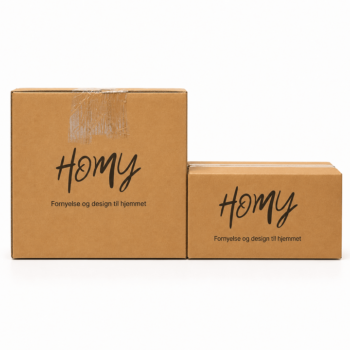 Homy Ekstra Kraftig Frakteske 35,5 × 35,5 × 17,5 cm – 5-lags dobbel bølgepapp - Homy