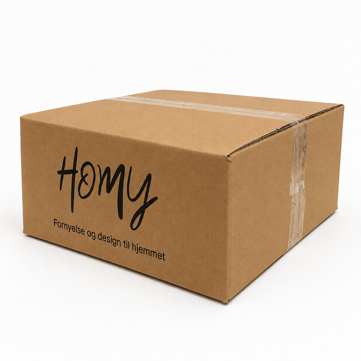 Homy Ekstra Kraftig Frakteske 35,5 × 35,5 × 17,5 cm – 5-lags dobbel bølgepapp - Homy