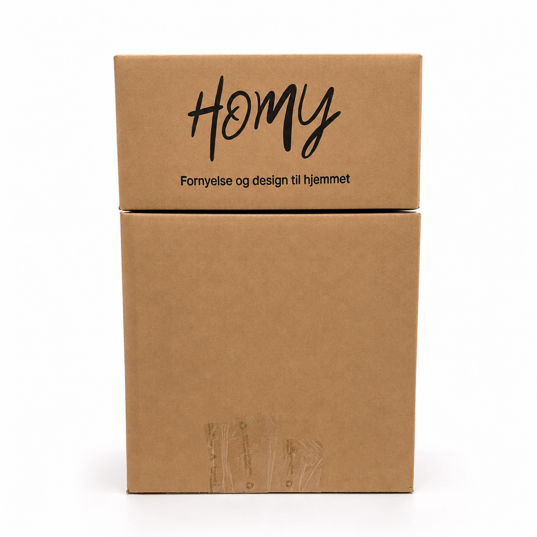 Homy Ekstra Kraftig Frakteske 35,5 × 35,5 × 35,5 cm – 5-lags dobbel bølgepapp - Homy