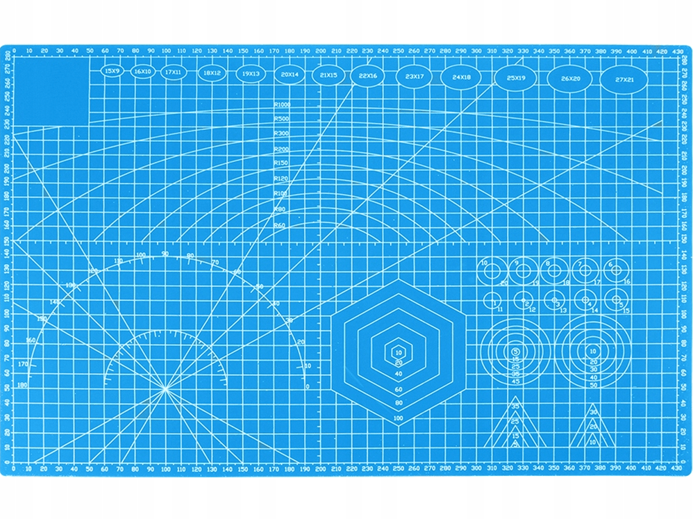 HomyTool Blå Skjærematte A3 - Homy