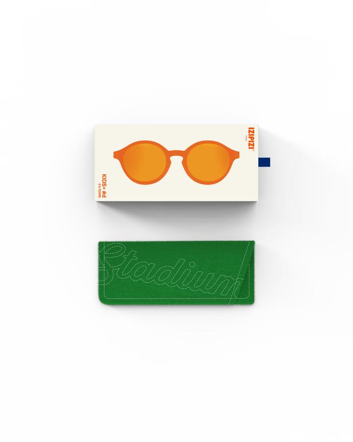 IZIPIZI D KIDS PLUS SUN – Orange Smash Solbriller for barn (3–5 år) - Homy