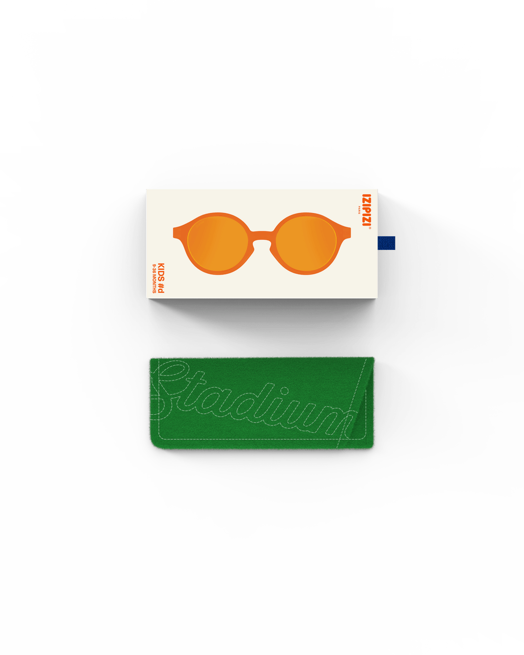 IZIPIZI D KIDS SUN – Orange Smash Solbriller for småbarn (9–36 mnd) - Homy