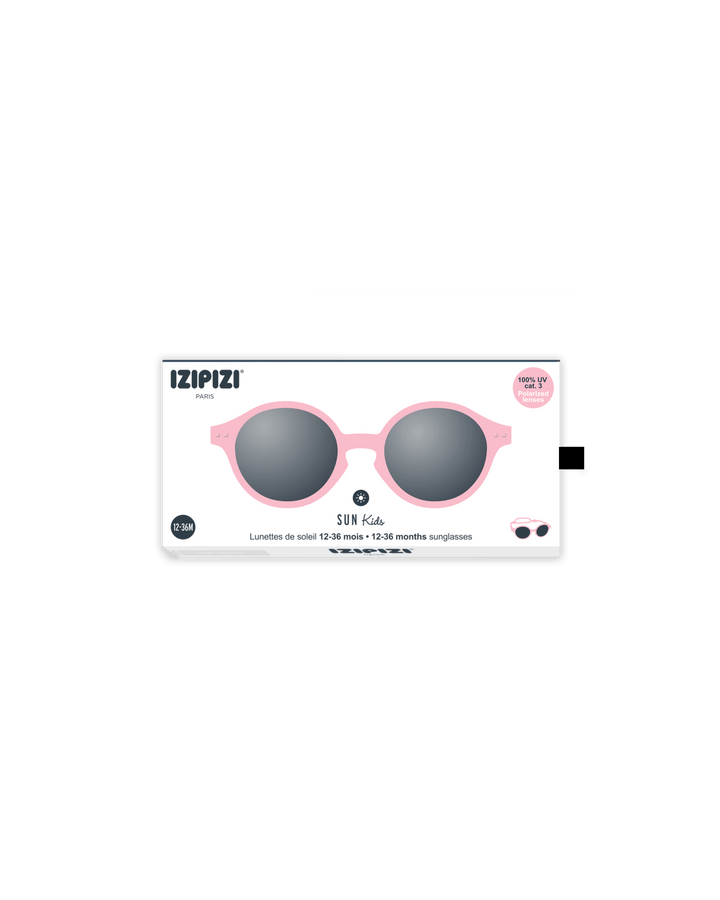 IZIPIZI D KIDS SUN Pastel Pink - Solbriller for småbarn (9 - 36 måneder) - Homy