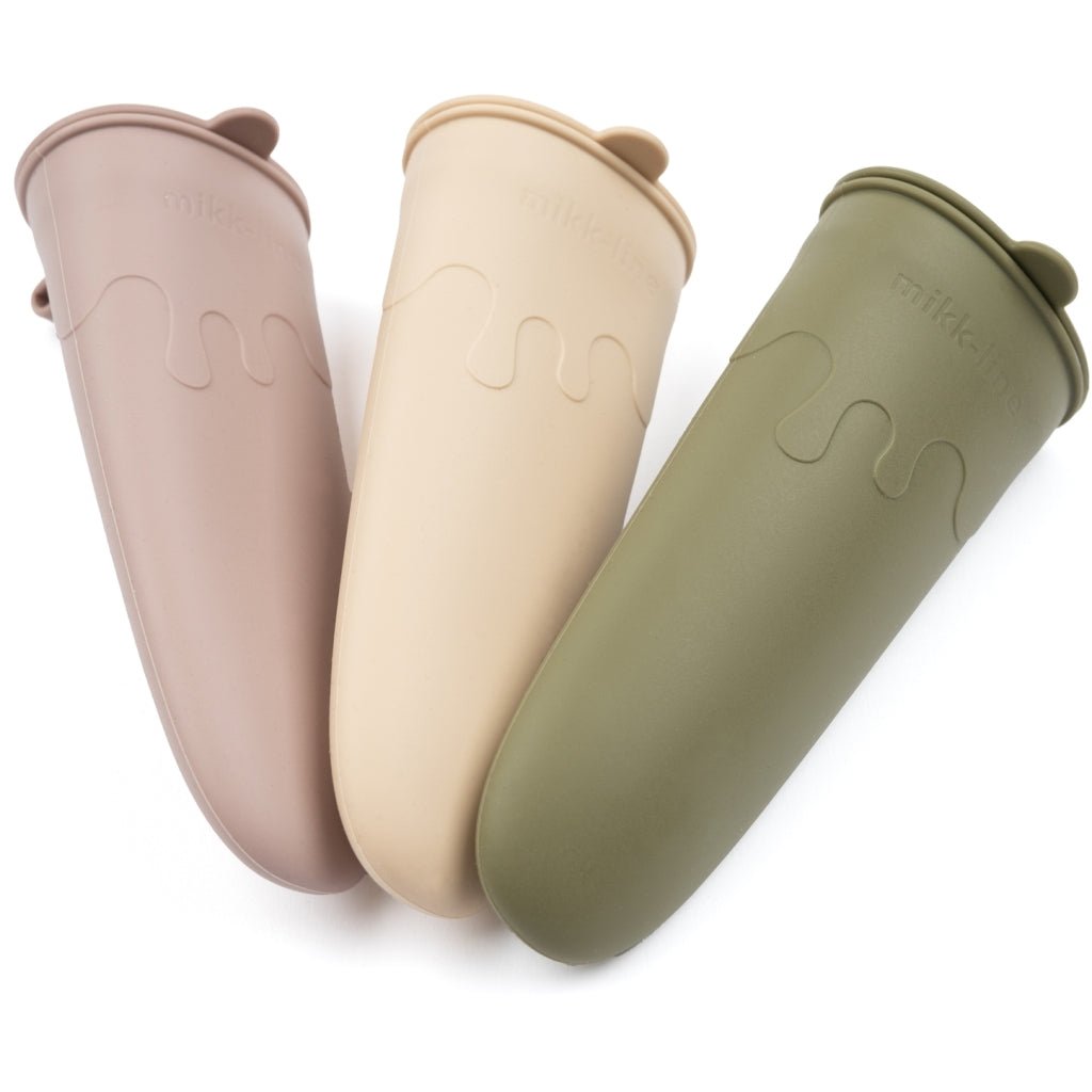 Mikk - Line Isformer 3 - pk i silikon - Adobe Rose / White Swan / Green Bay - Homy