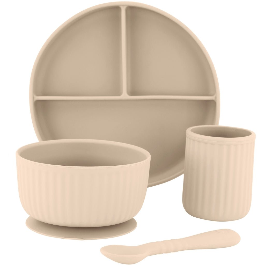 Mikk - Line Middagssett i Silikon - White Swan - Homy