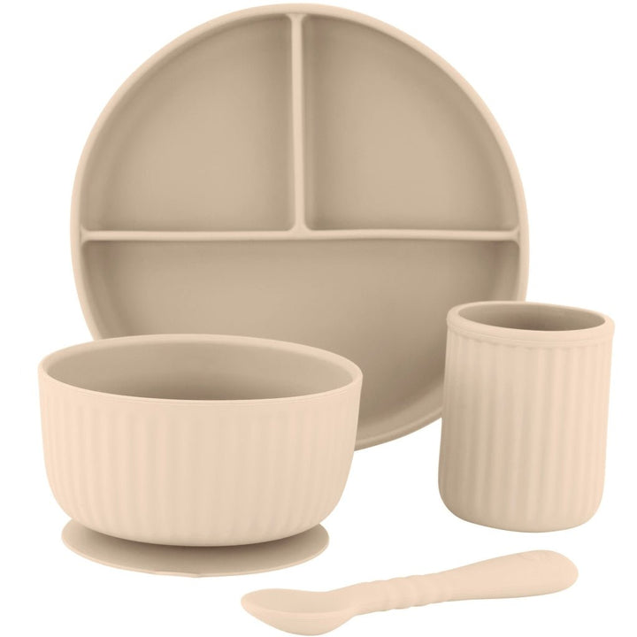 Mikk - Line Middagssett i Silikon - White Swan - Homy